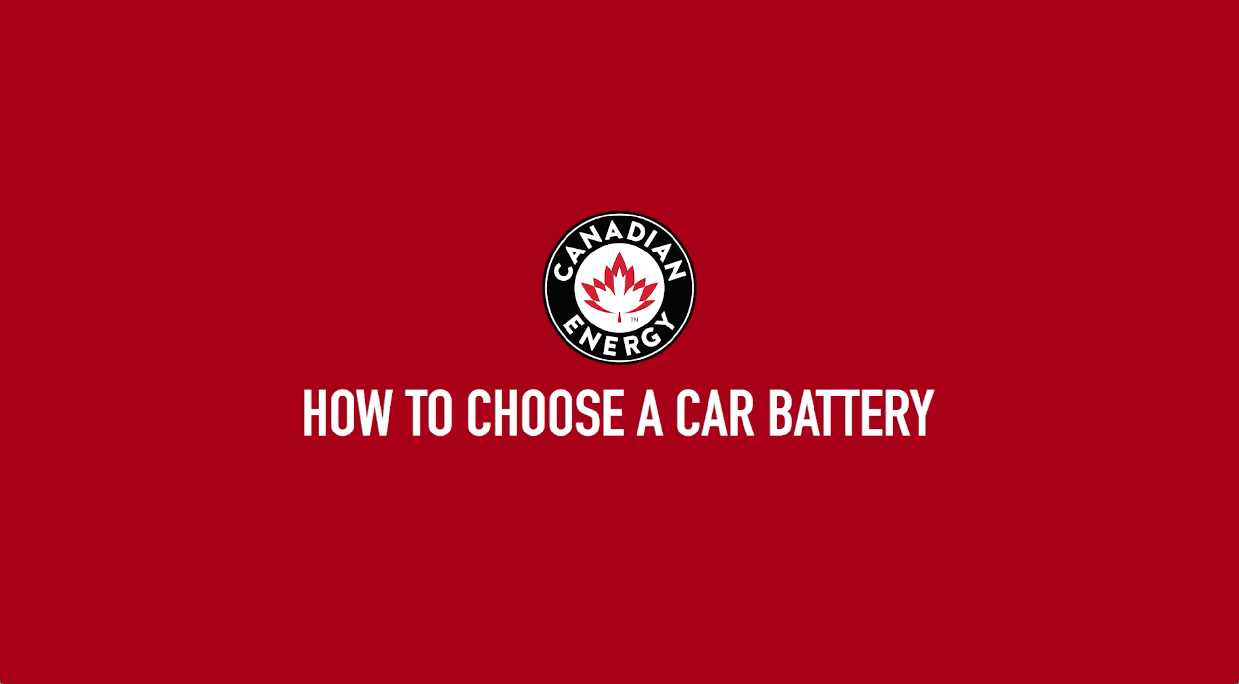 how to choose a car battery